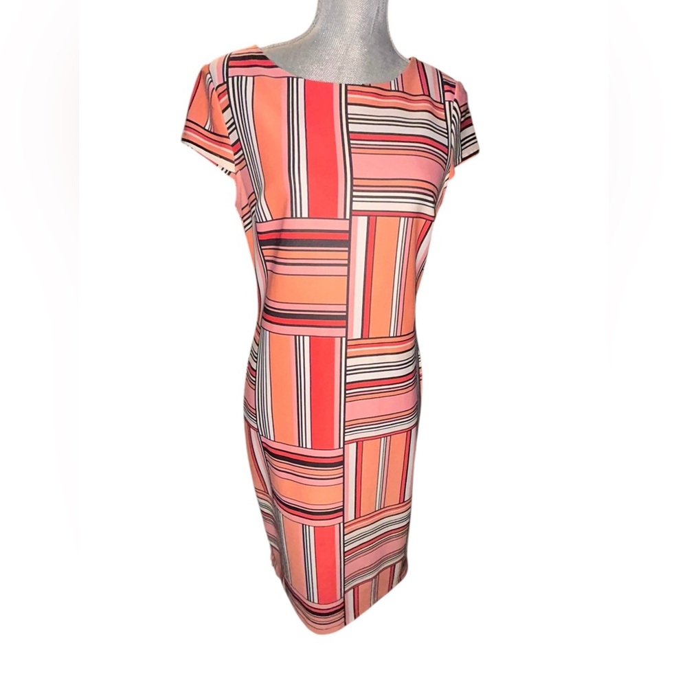 Striped Pink Dress‎ Sz 10